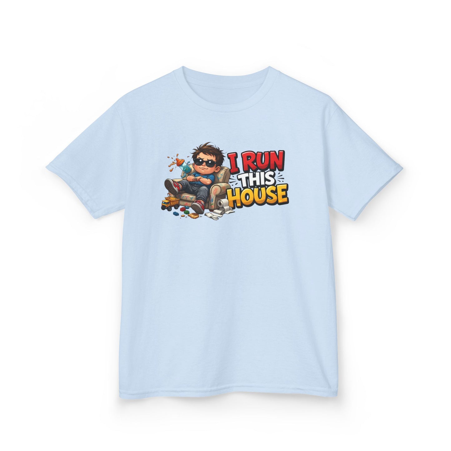 I RUN THIS HOUSE - Kid's Cotton Tee