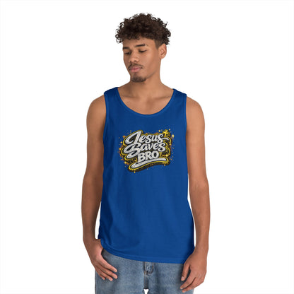 JESUS SAVES BRO - Men's Cotton Tank Top