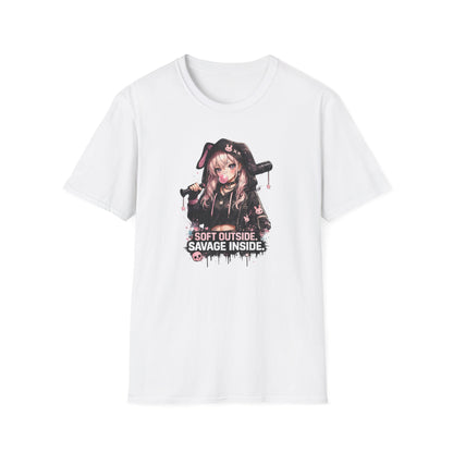 SOFT ON THE OUTSIDE-SAVAGE ON THE INSIDE - Unisex Soft Style T-shirt
