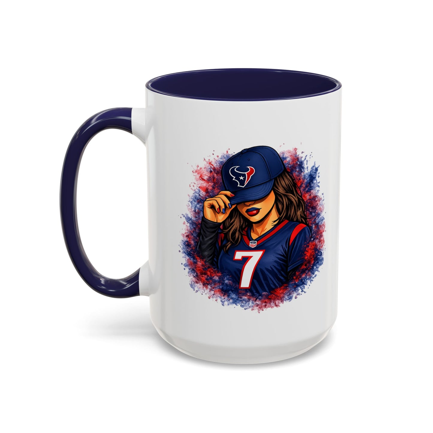 TEXANS GIRL REPPIN - Accent Coffee Mug (11, 15oz)