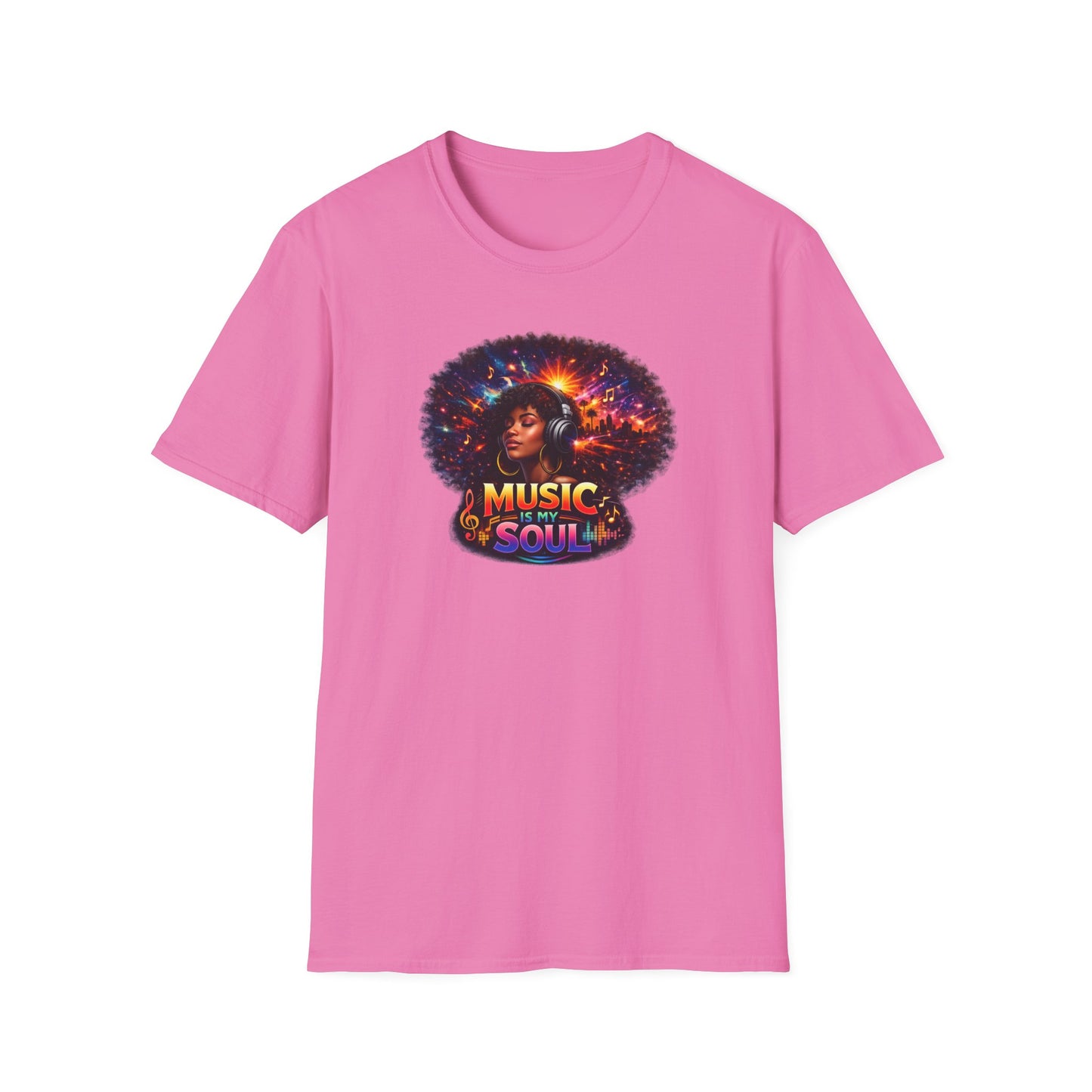 MUSIC IS MY SOUL - Unisex Softstyle T-Shirt