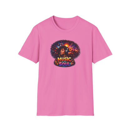 MUSIC IS MY SOUL - Unisex Softstyle T-Shirt