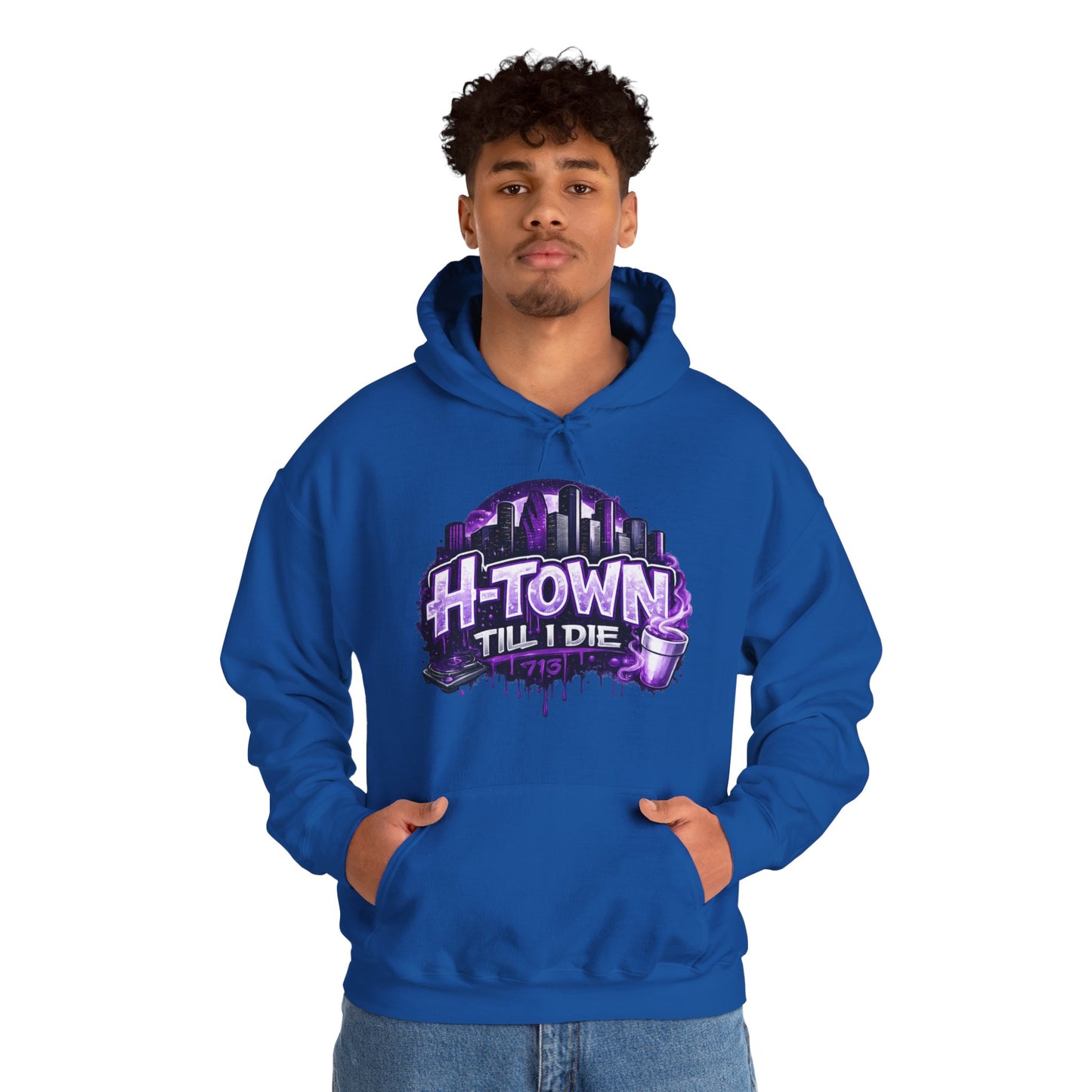 H-Town Til I Die Hoodie | Houston 713 Skyline Streetwear Pull-Over