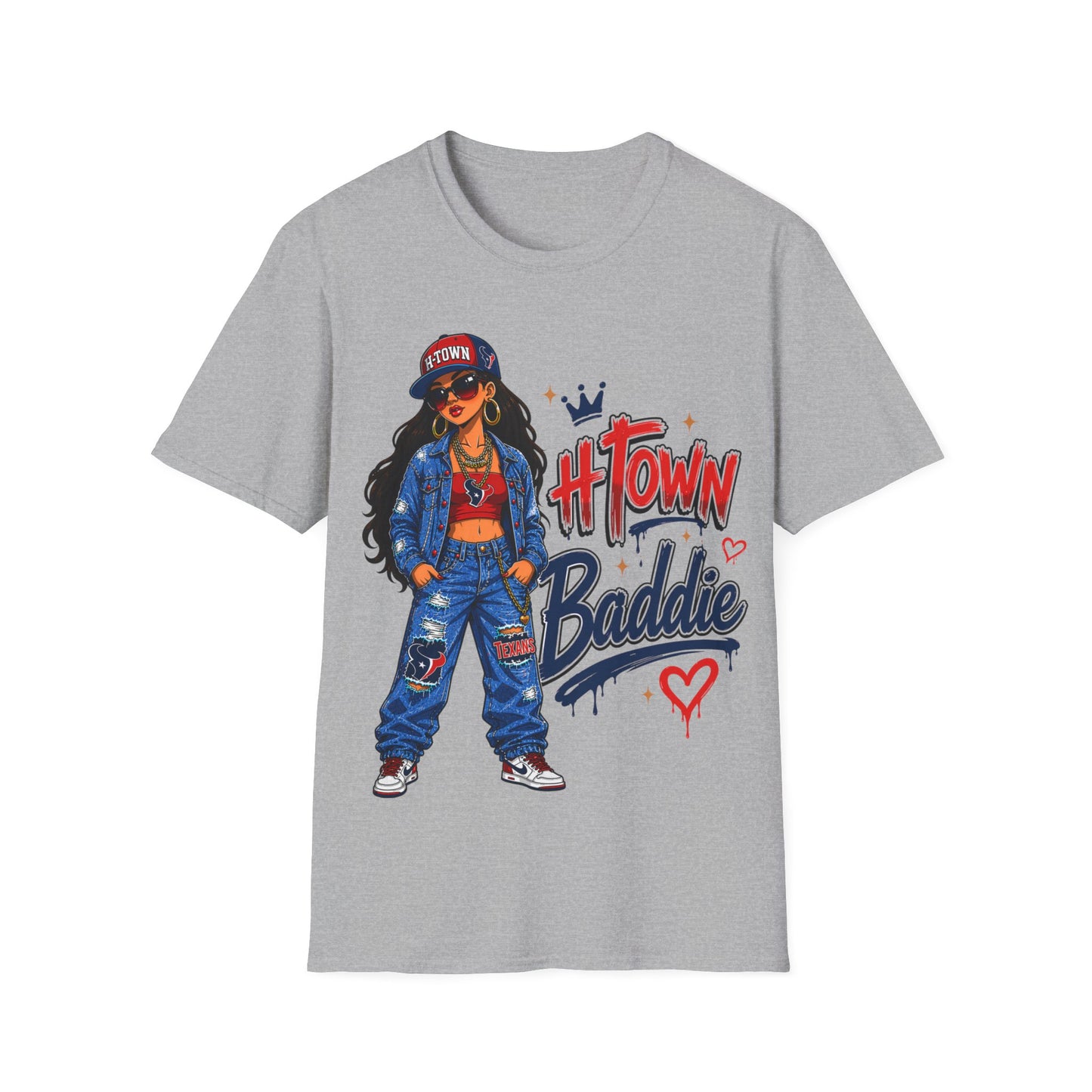 H-TOWN BADDIE - ((BIG PRINT)) Unisex Soft Style T-Shirt