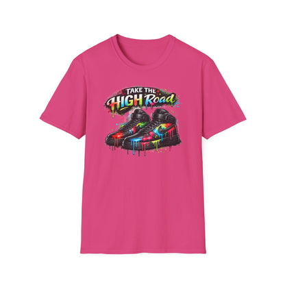 TAKE THE HIGH ROAD - Unisex Soft Style T-shirt