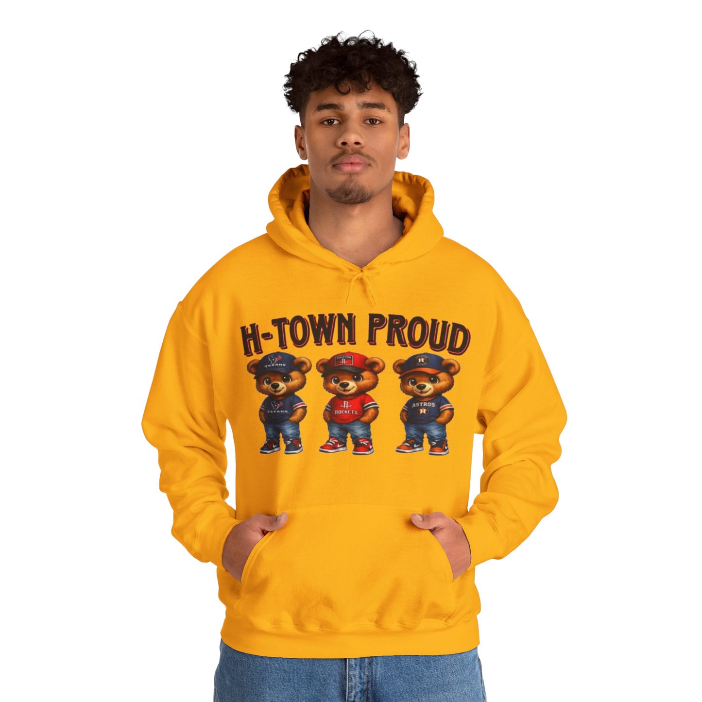 H-Town Proud Bears Hoodie | Houston Pride Graphic Unisex Pull-Over