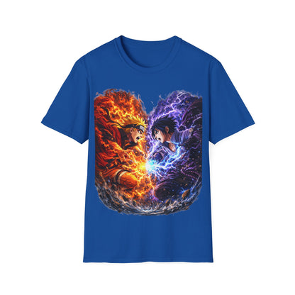 NARUTO VS SASUKE ((BIG PRINT)) - Unisex Soft Style T-Shirt