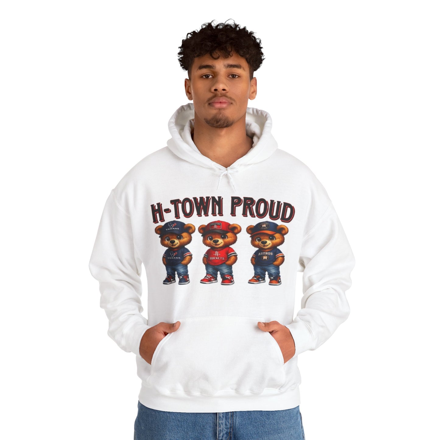 H-Town Proud Bears Hoodie | Houston Pride Graphic Unisex Pull-Over