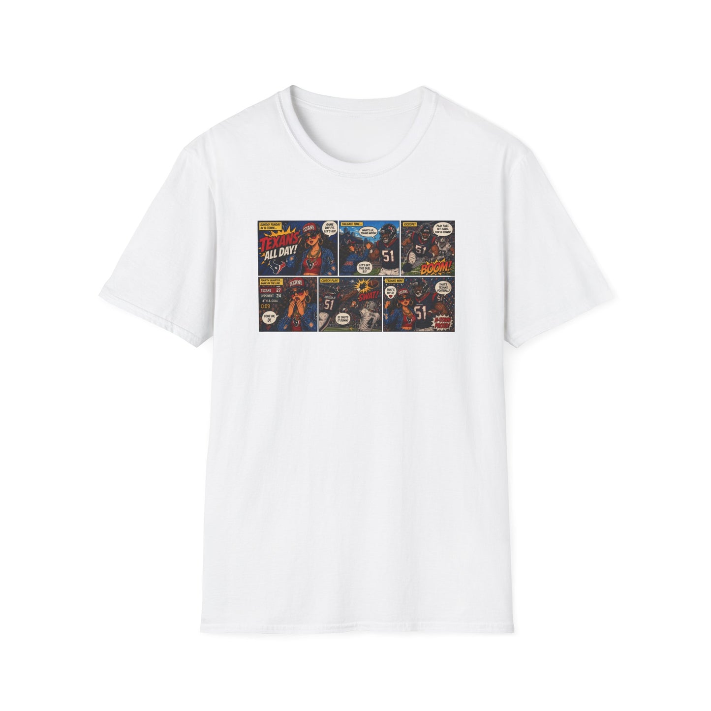 Comic Strip Graphic T‑Shirt — Retro Pop Art Panels