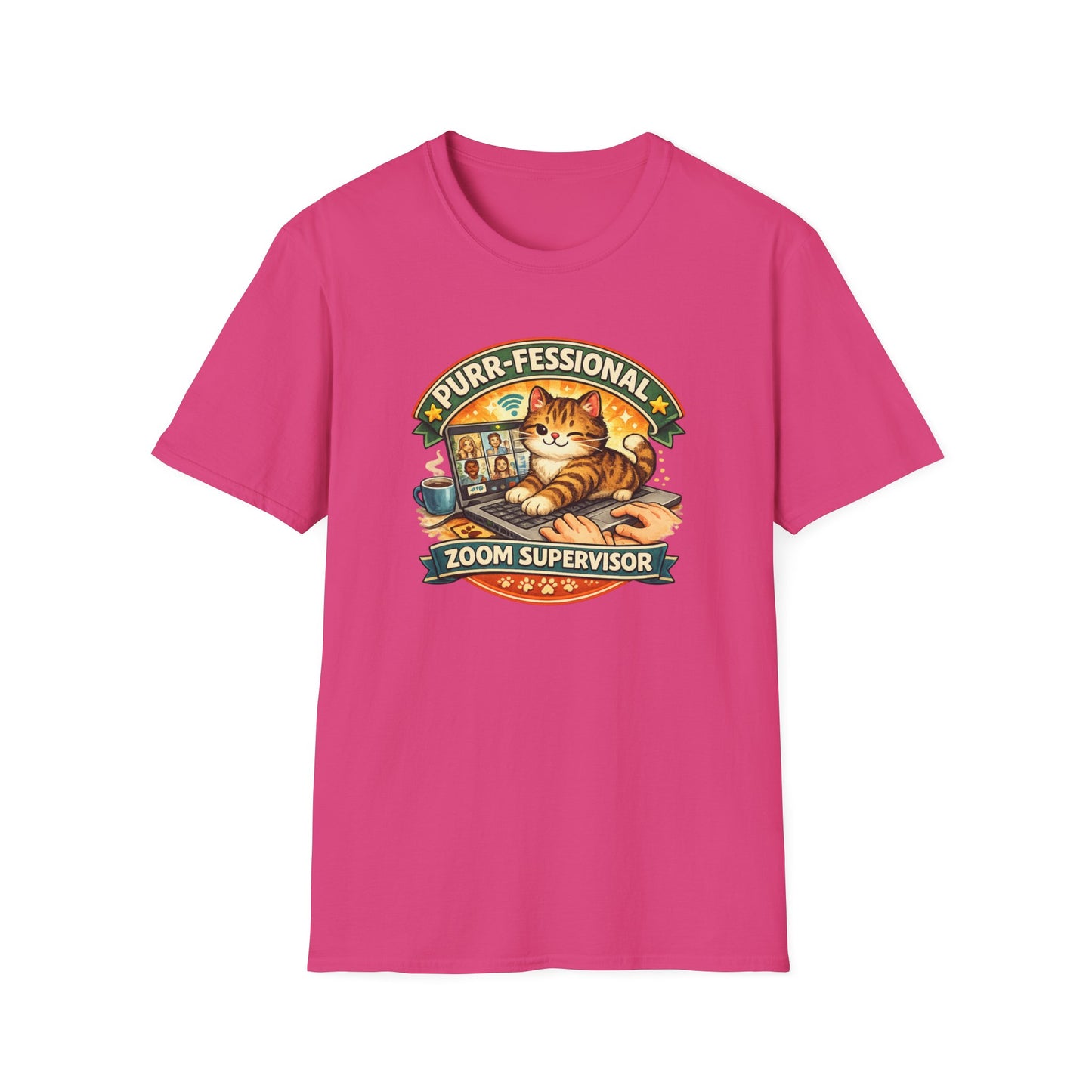 PURR-FESSIONAL ZOOM SUPERVISOR - Unisex Soft Style T-Shirt