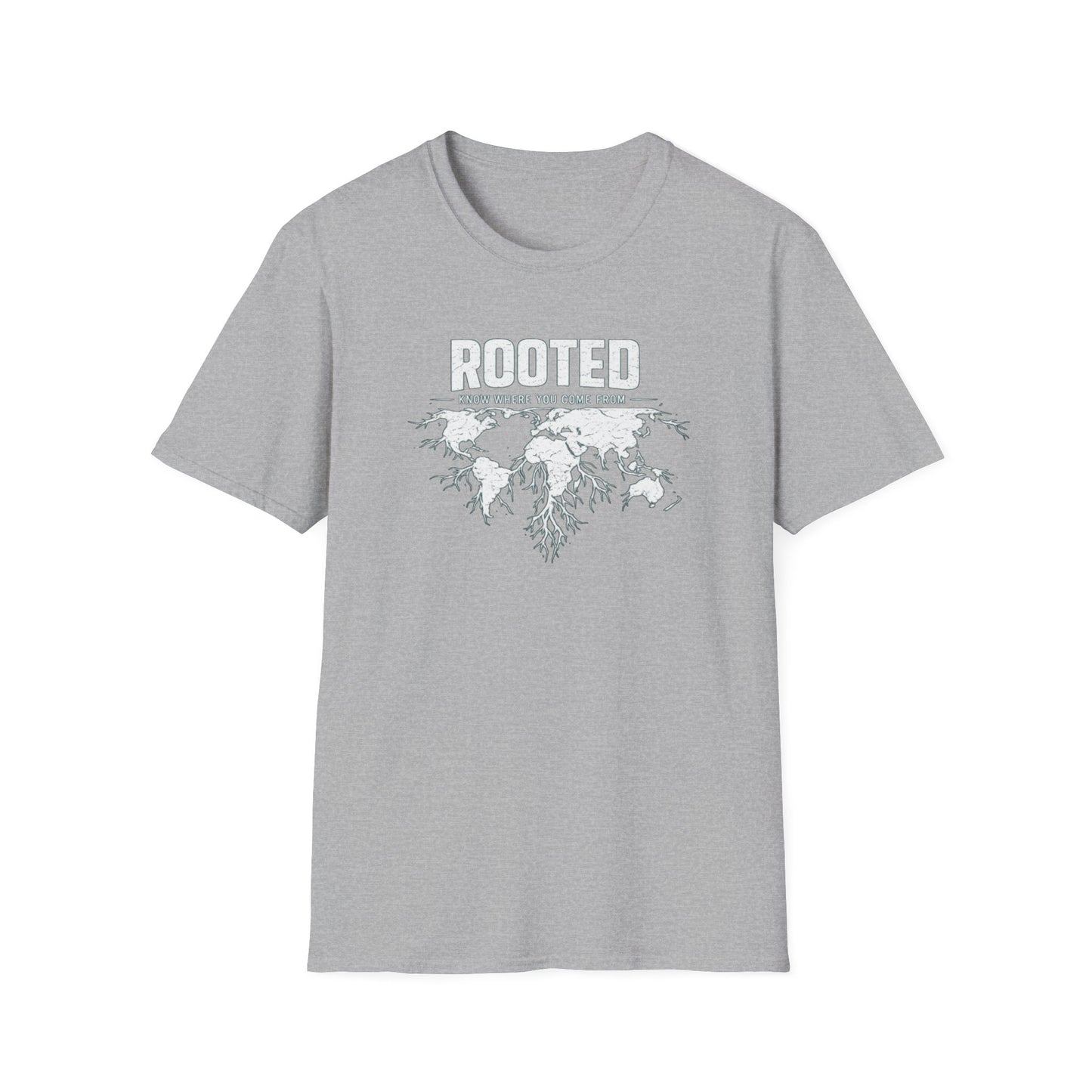 ROOTED-KNOW WHERE YOU COME FROM - Unisex Soft Style T-shirt