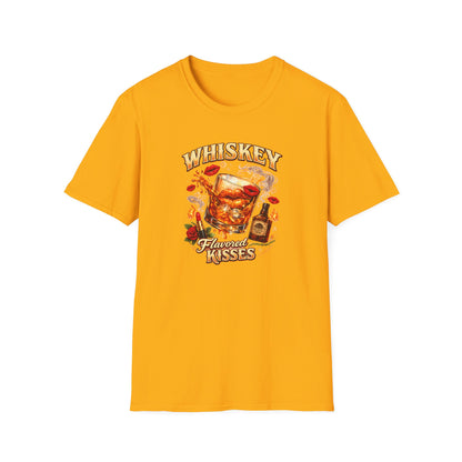 WHISKEY FLAVORED KISSES - Unisex Soft Style T-Shirt