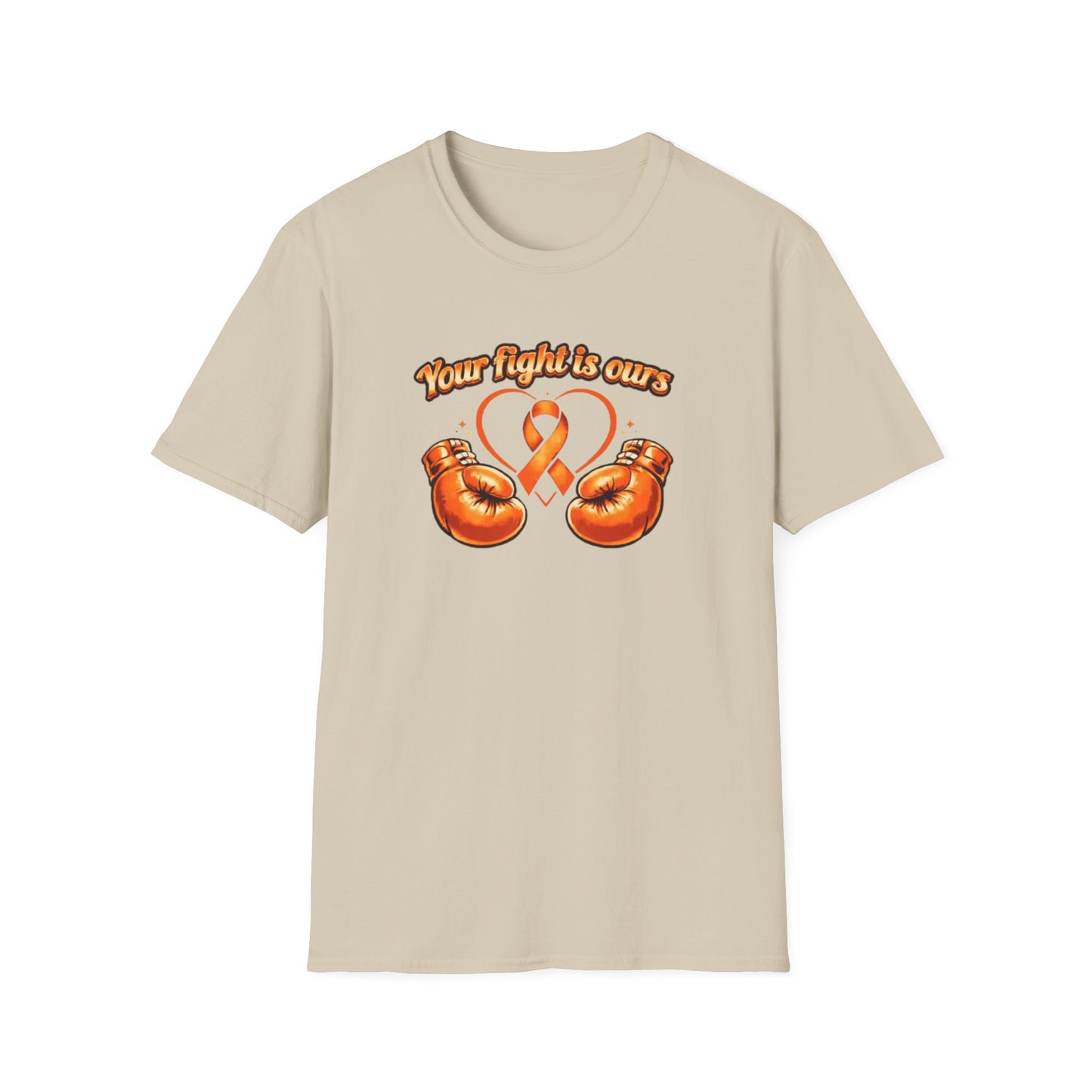 YOUR FIGHT IS OURS-ORANGE GLOVES - Unisex Soft Style T-Shirt