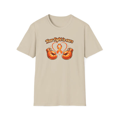 YOUR FIGHT IS OURS-ORANGE GLOVES - Unisex Soft Style T-Shirt