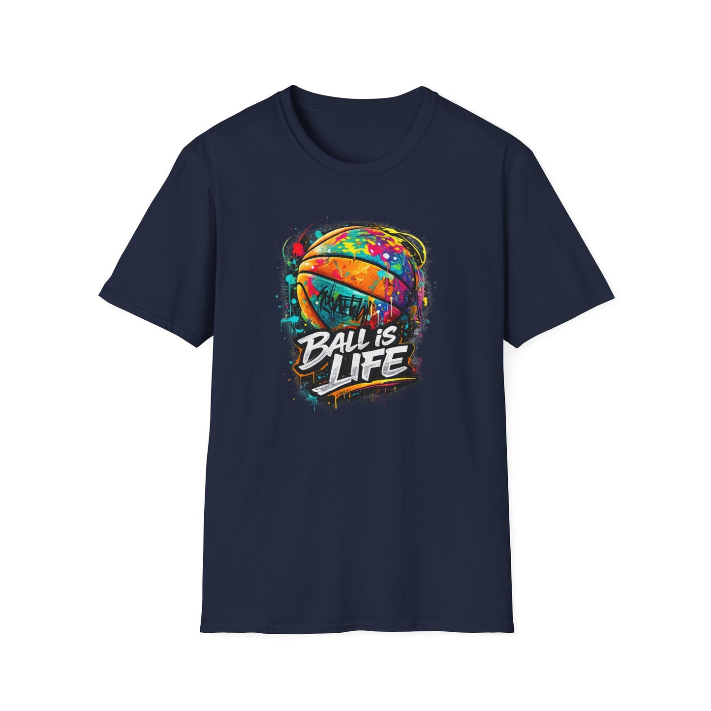 BALL IS LIFE - COLORUL - Unisex Soft Style T-Shirt