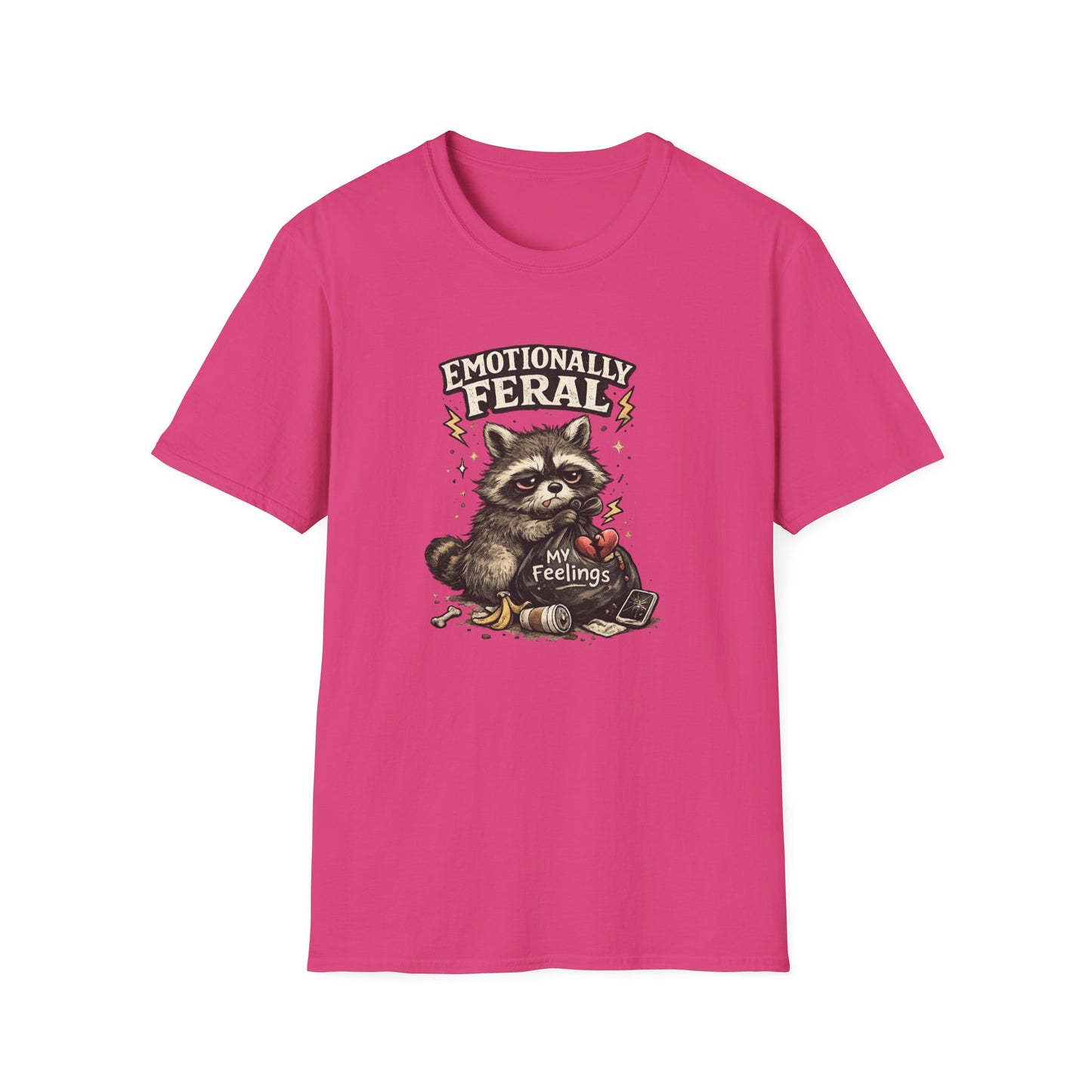 EMOTIONALLY FERAL - Unisex Soft Style T-Shirt