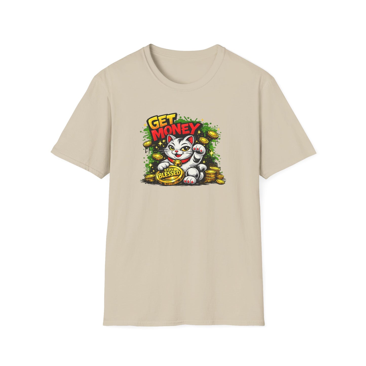 GET MONEY-STAY BLESSED - Unisex Soft Style T-Shirt