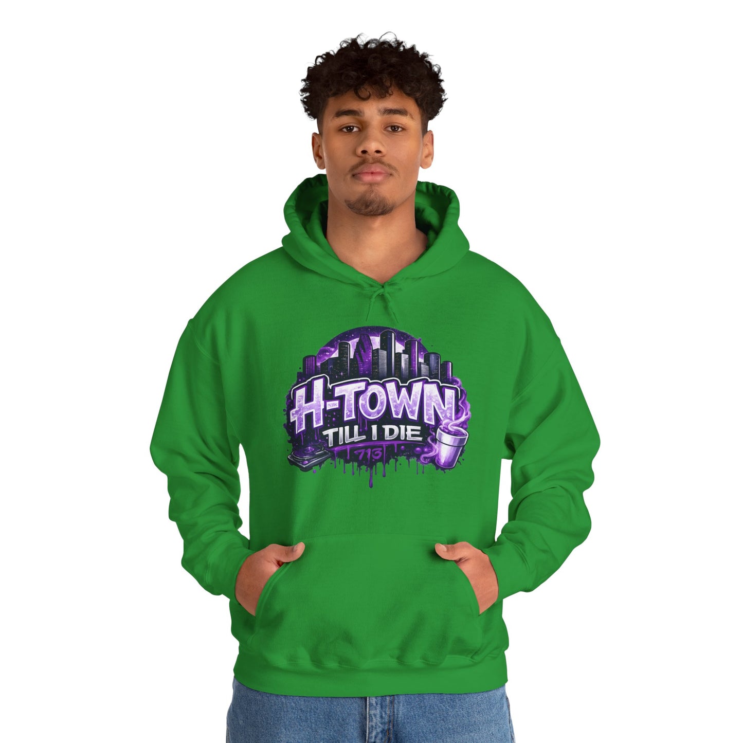 H-Town Til I Die Hoodie | Houston 713 Skyline Streetwear Pull-Over