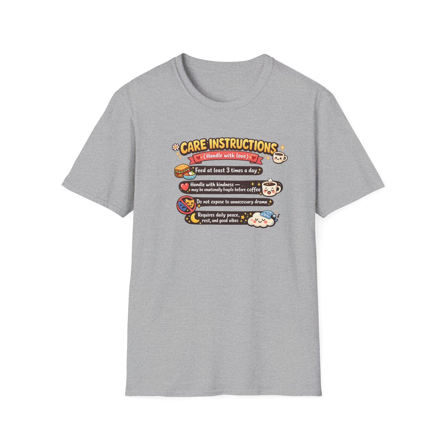 CARE INSTRUCTIONS - Unisex Soft Style T-Shirt