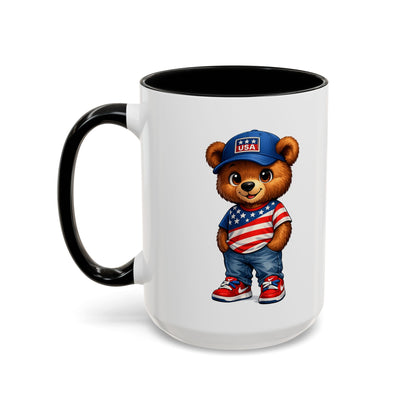 BERRY - REPPIN THE USA - Accent Coffee Mug (11, 15oz)