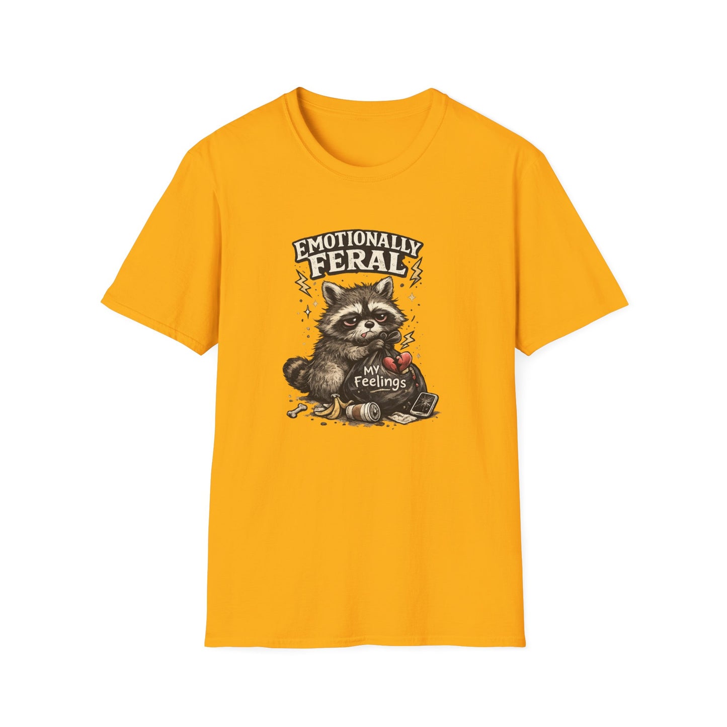 EMOTIONALLY FERAL - Unisex Soft Style T-Shirt