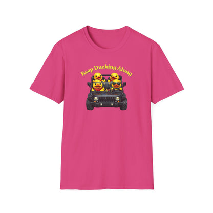KEEP DUCKING ALONG - Unisex Softstyle T-Shirt