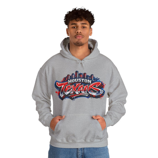 Houston Texans Graffiti Art Unisex Hoodie | H-Town Streetwear Pull-Over