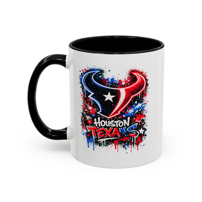 HOUSTON TEXANS - GRAFFITTI ART -Accent Coffee Mug (11, 15oz)