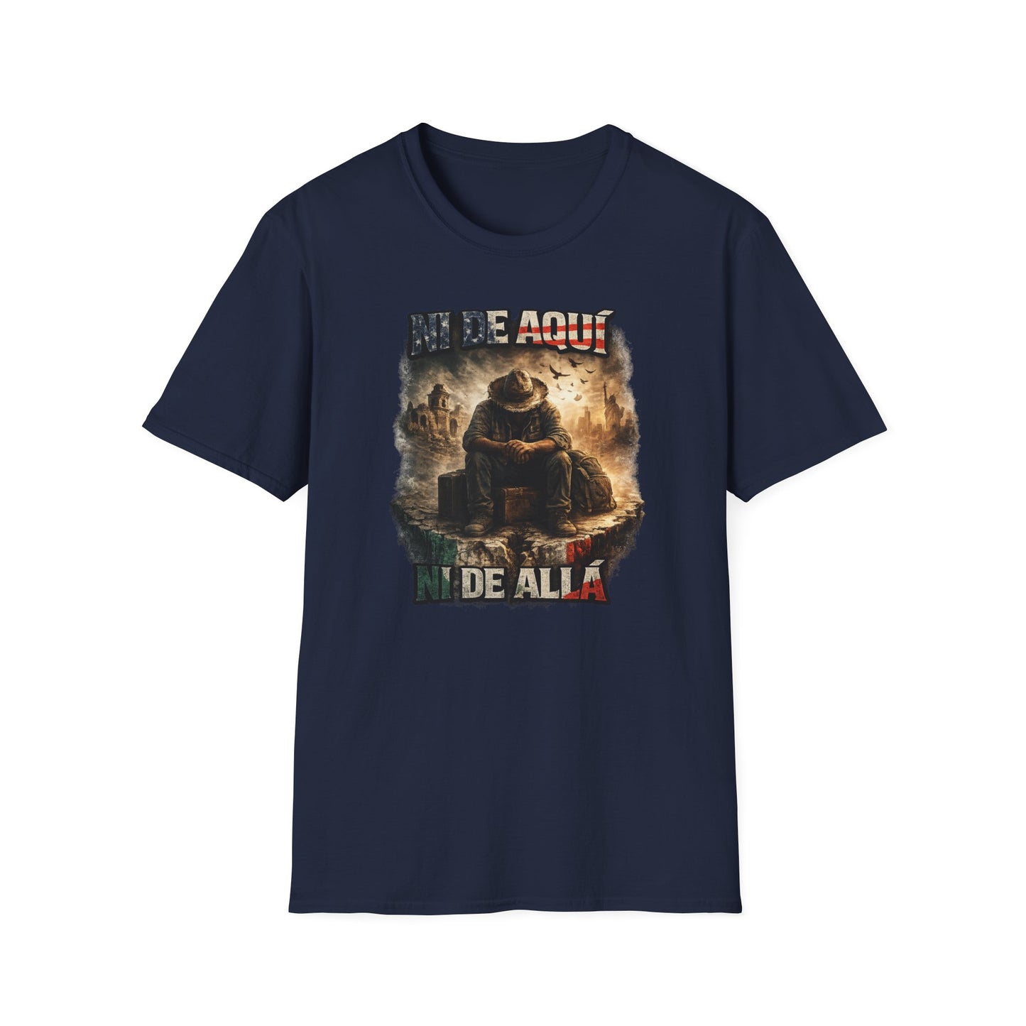 NI DE AQUI-NI DE ALLA - Unisex Soft Style T-shirt