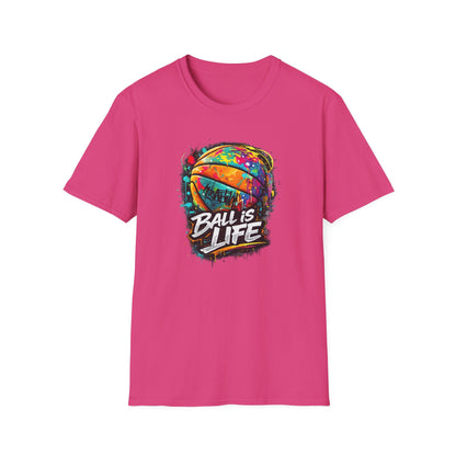 BALL IS LIFE - COLORUL - Unisex Soft Style T-Shirt