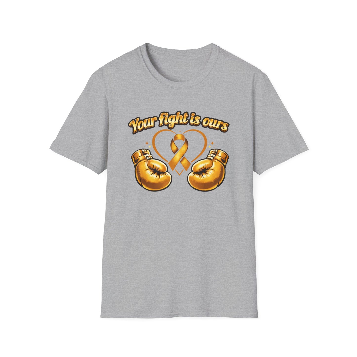 YOUR FIGHT IS OURS - GOLD GLOVES - Unisex Soft Style T-Shirt