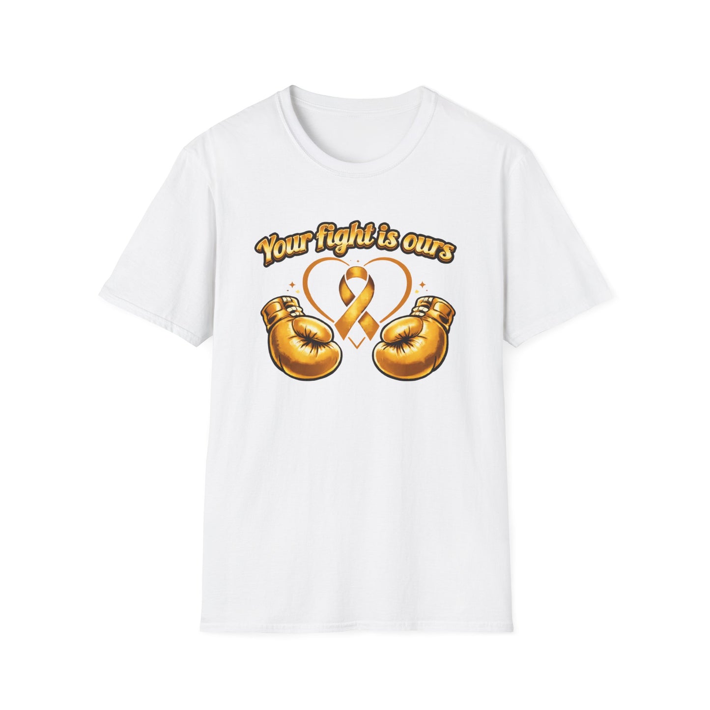 YOUR FIGHT IS OURS - GOLD GLOVES - Unisex Soft Style T-Shirt