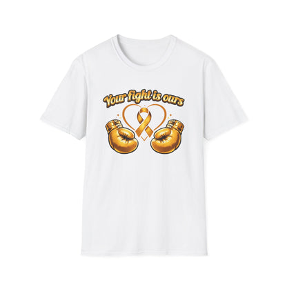 YOUR FIGHT IS OURS - GOLD GLOVES - Unisex Soft Style T-Shirt