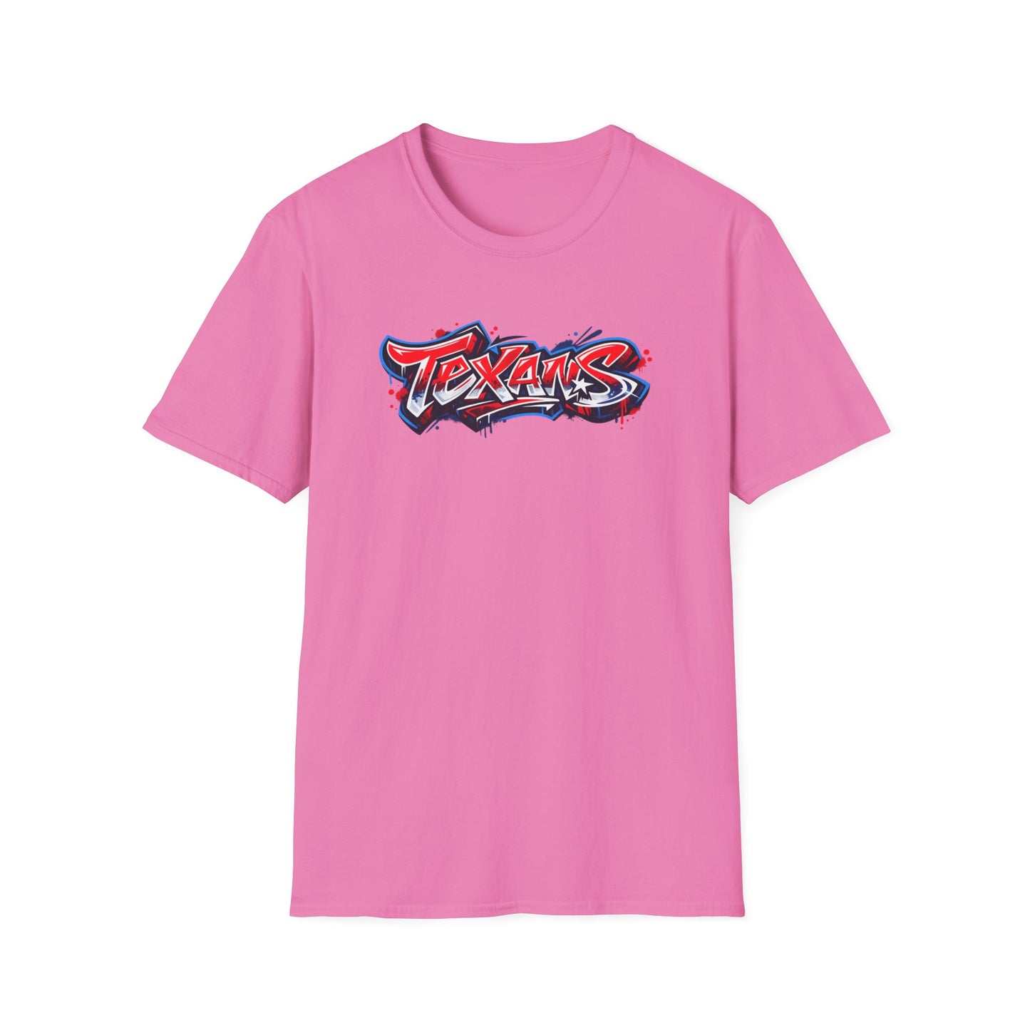 TEXANS-GRAFFITI ART  - Unisex Soft Style T-Shirt