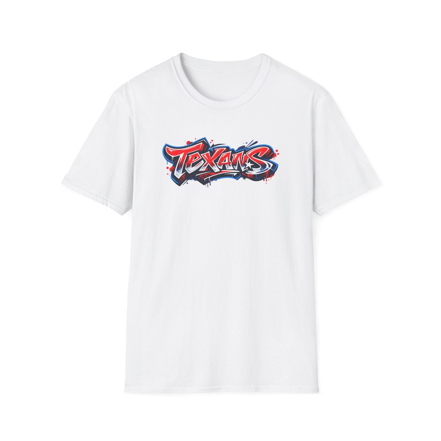 TEXANS-GRAFFITI ART  - Unisex Soft Style T-Shirt