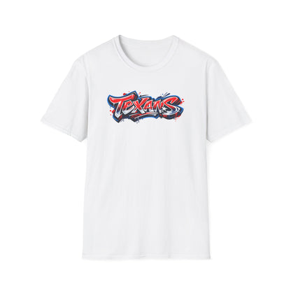 TEXANS-GRAFFITI ART  - Unisex Soft Style T-Shirt
