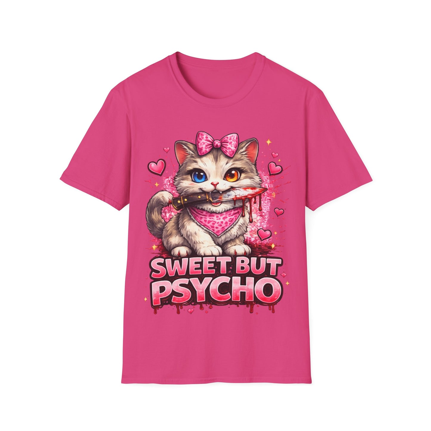SWEET BUT PSYCHO - ((BIG PRINT))  Unisex Soft Style T-Shirt