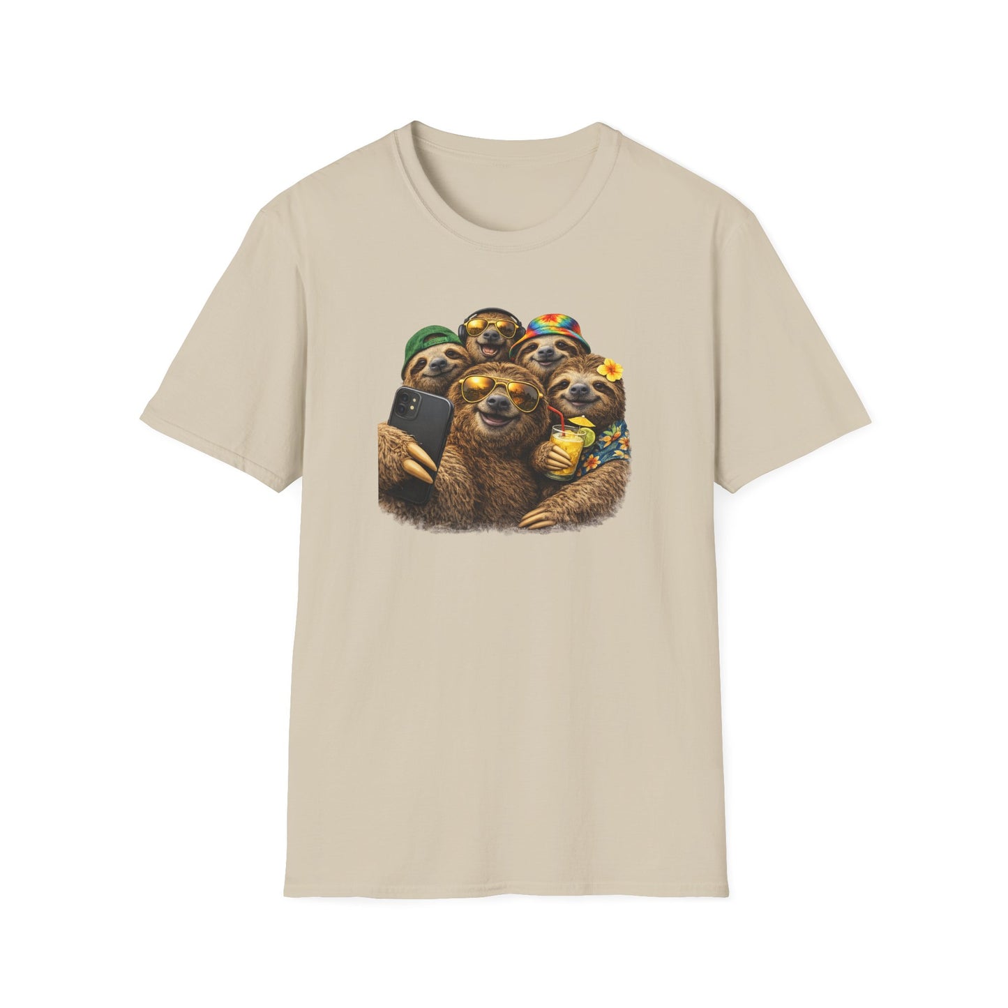 SELFIE TIME - SLOTH STYLE - Unisex Softstyle T-Shirt