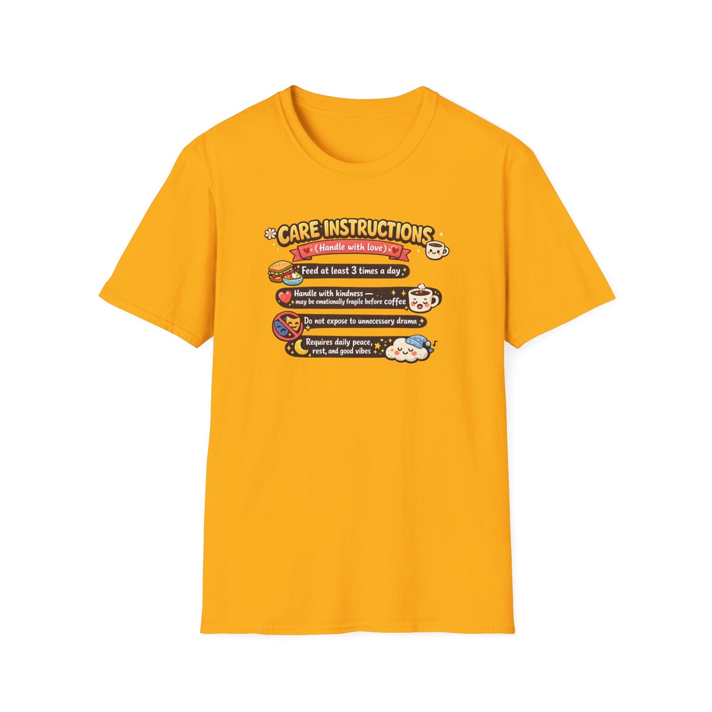 CARE INSTRUCTIONS - Unisex Soft Style T-Shirt