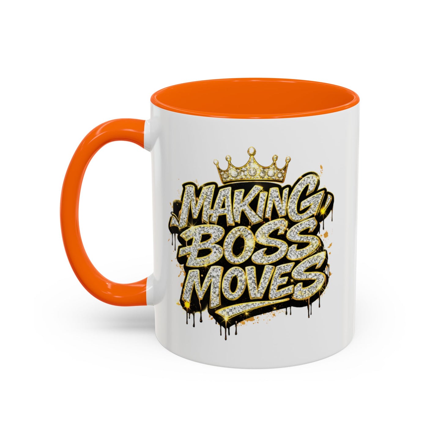 MAKING BOSS MOVES - Accent Coffee Mug (11, 15oz)