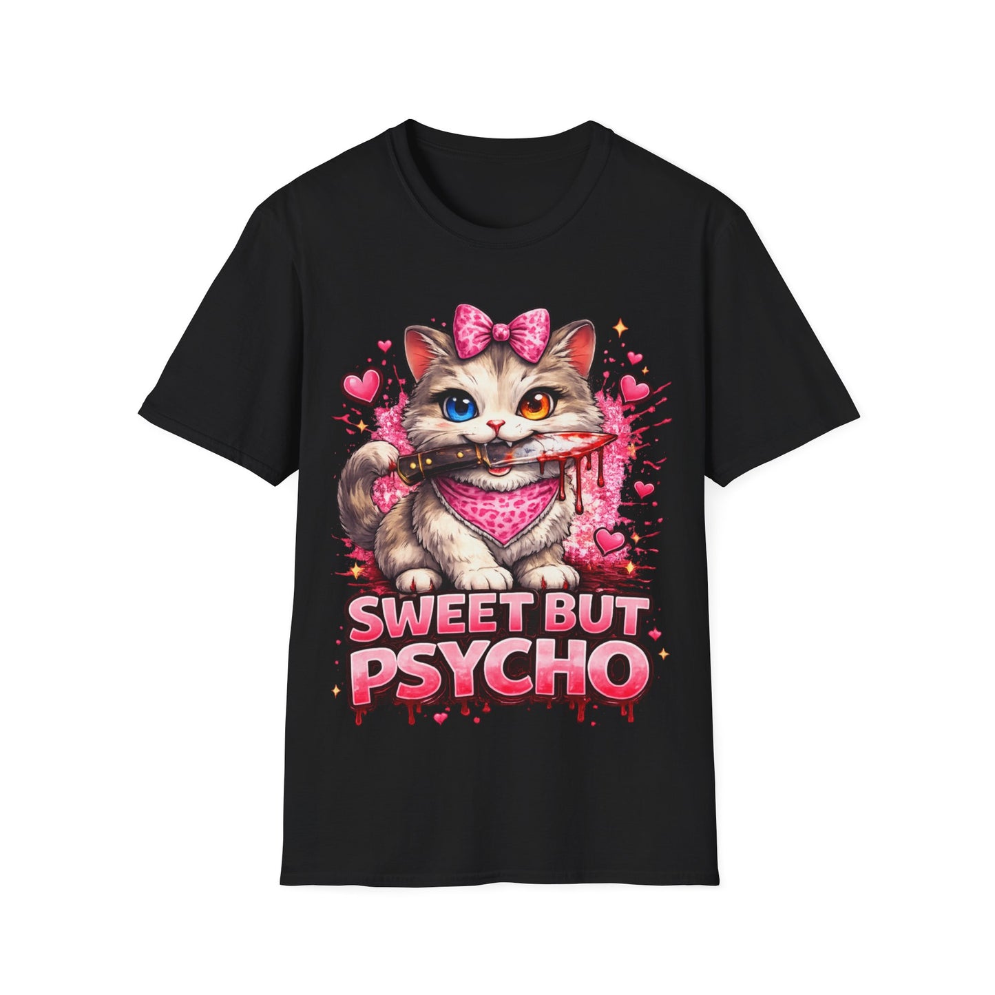SWEET BUT PSYCHO - ((BIG PRINT))  Unisex Soft Style T-Shirt