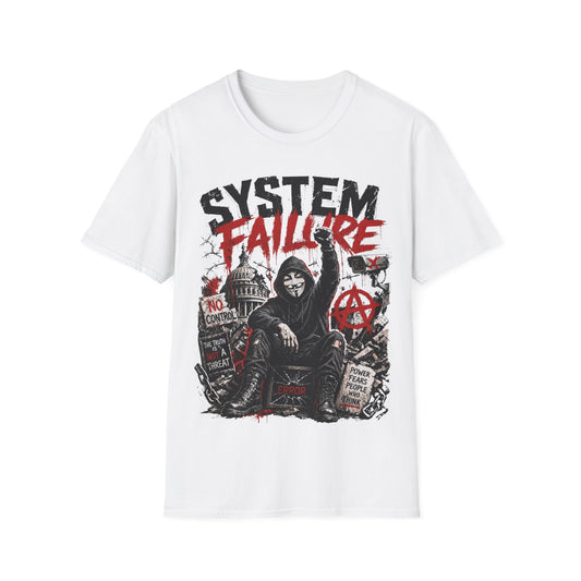 SYSTEM FAILURE - ((BIG PRINT)) - Unisex Soft Style T-Shirt