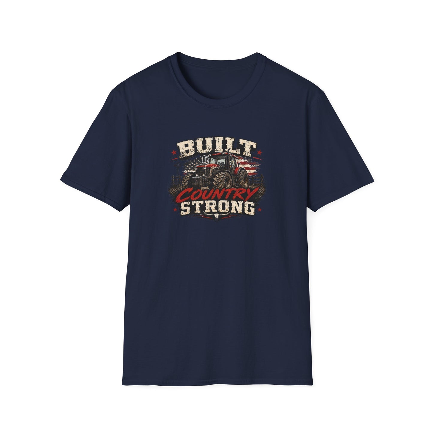BUILT COUNTRY STRONG - Unisex Soft Style T-Shirt