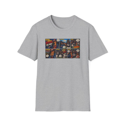 Comic Strip Graphic T‑Shirt — Retro Pop Art Panels