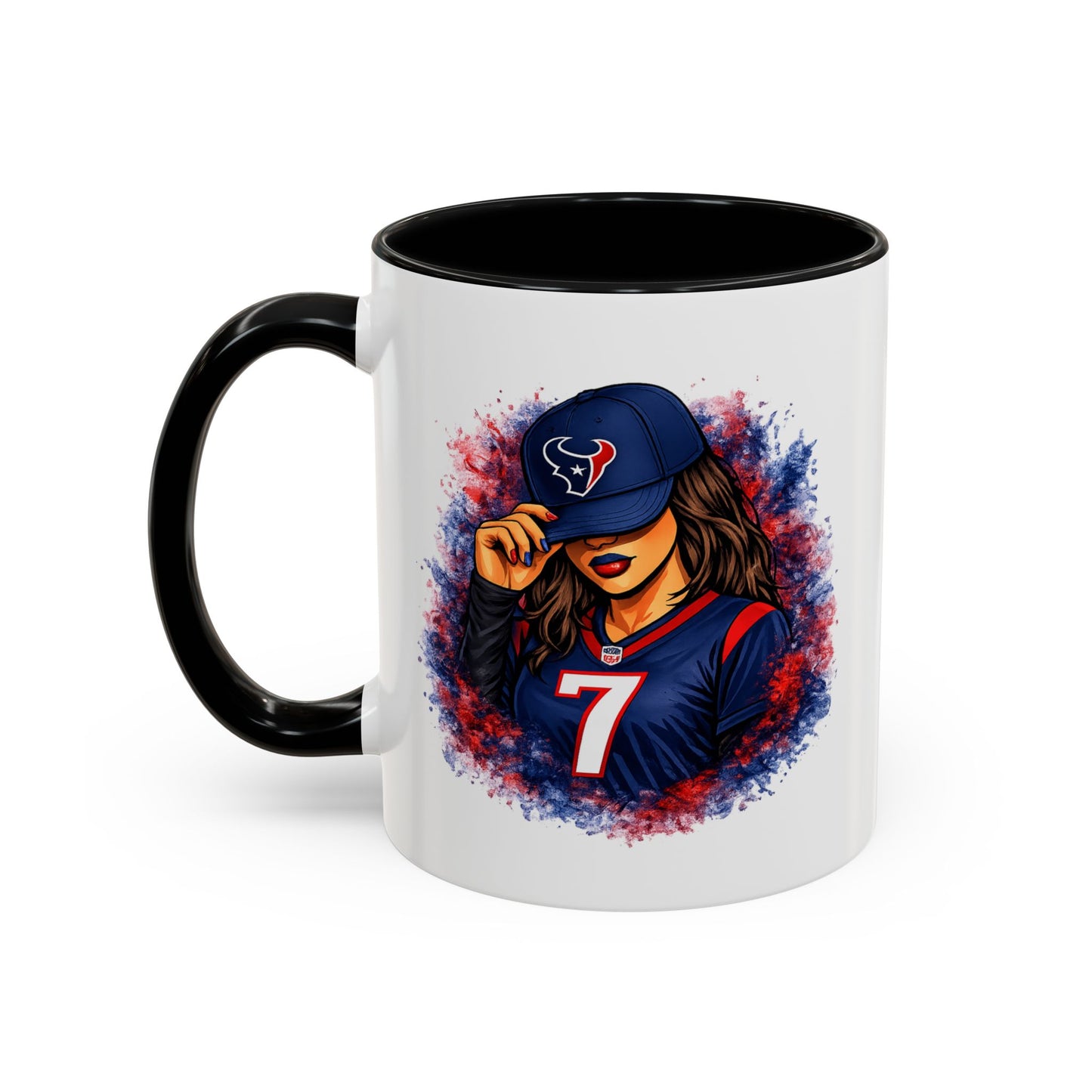 TEXANS GIRL REPPIN - Accent Coffee Mug (11, 15oz)