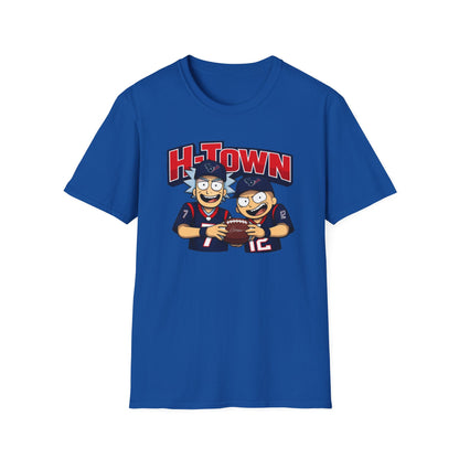 RICK N MORTY REPPIN TEXANS - Unisex Soft Style T-Shirt