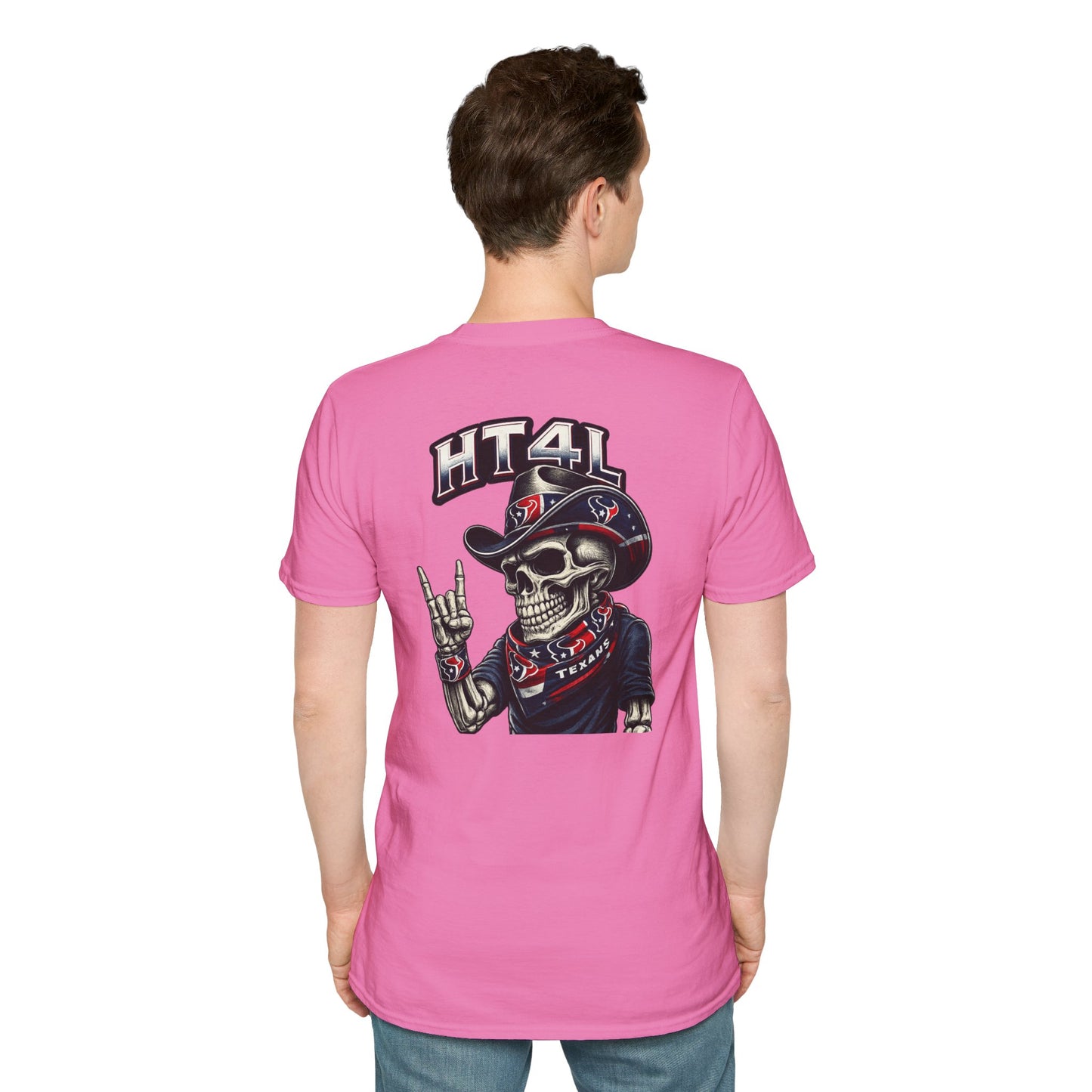 HT4L SKELETON DUDE REP DA H - Unisex Softstyle T-Shirt