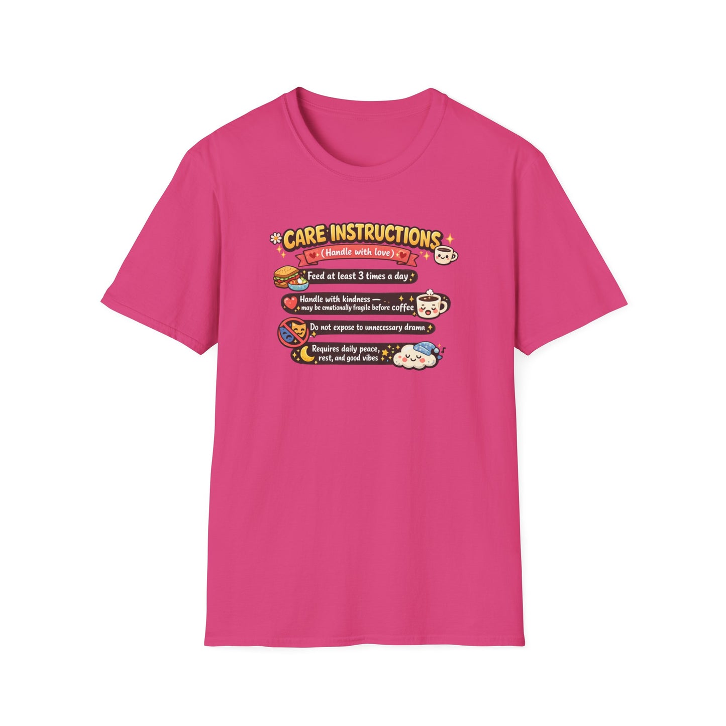 CARE INSTRUCTIONS - Unisex Soft Style T-Shirt