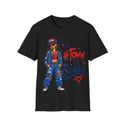 H-TOWN BADDIE - ((BIG PRINT)) Unisex Soft Style T-Shirt