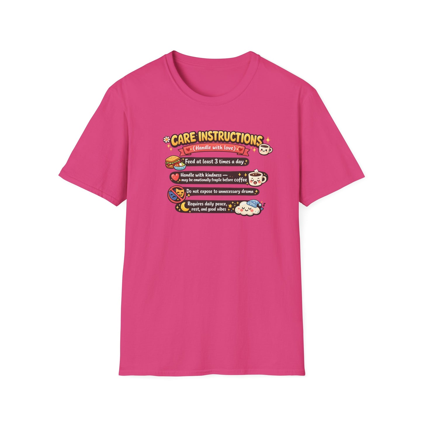 CARE INSTRUCTIONS - Unisex Soft Style T-Shirt